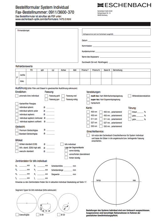 Eschenbach system individual