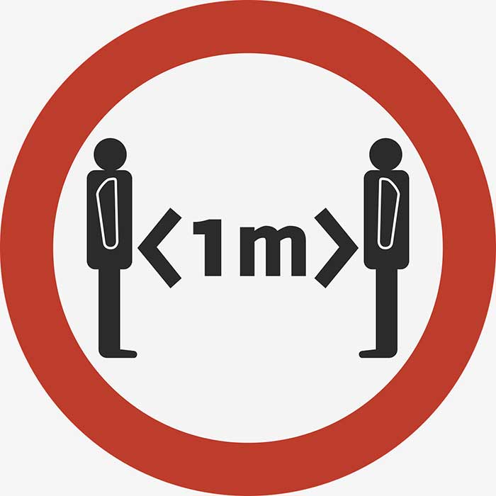 Ein Meter Abstand
